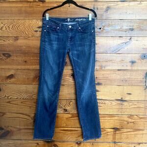 7 For All Mankind Dark Wash Straight Leg Jeans size 30